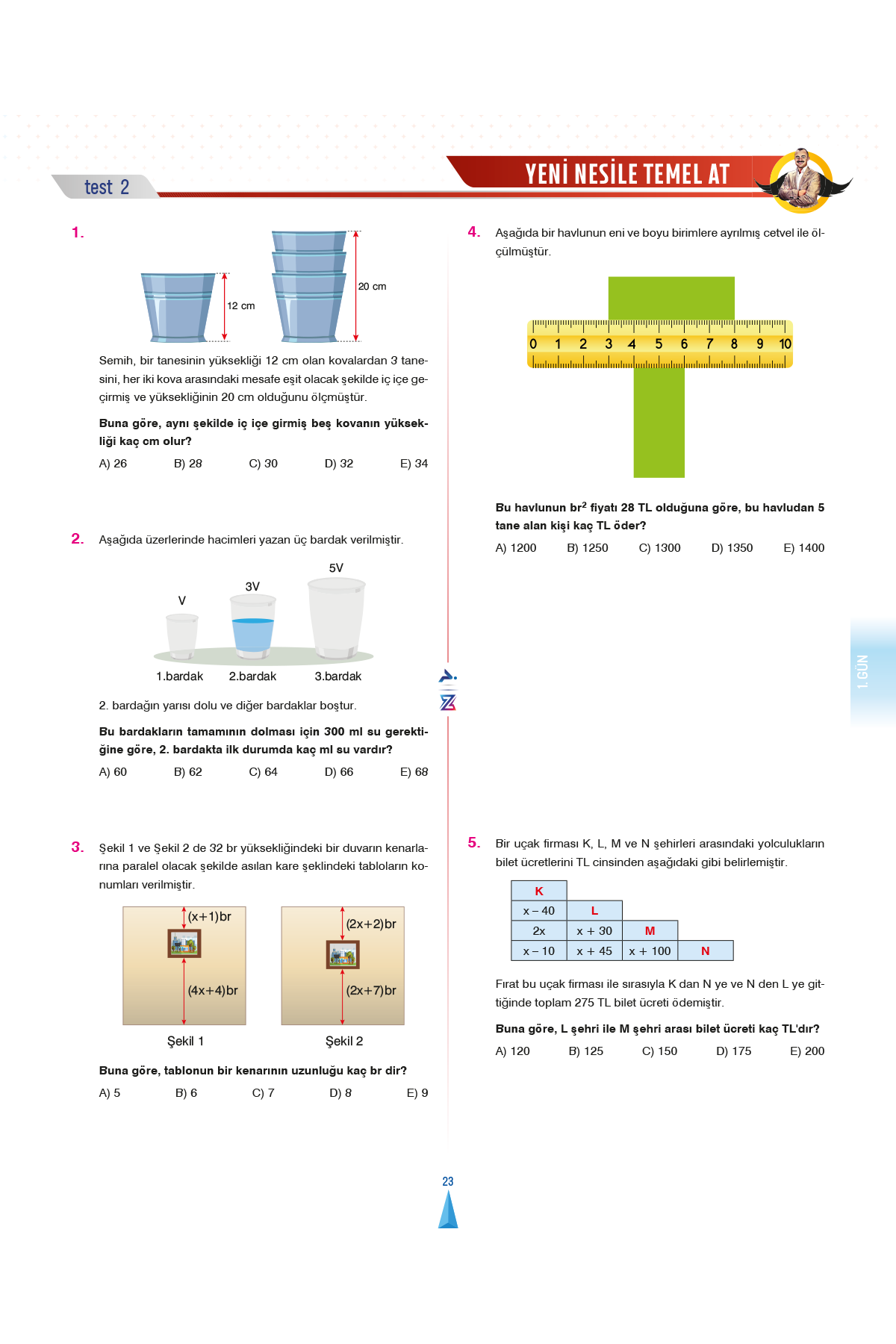 10 Günde Temel Atma PROBLEMLER Garanti - Bıyıklı Matematik - Paraf Z Takımı