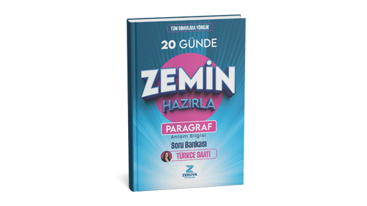 Zeduva 20 Günde Zemin Hazırla Paragraf Anlam Bilgisi Soru Bankası Türkçe Saati
