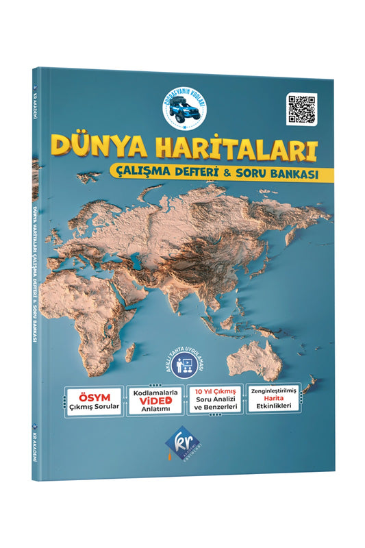 Coğrafyanın Kodları Dünya Haritaları Çalışma Defteri Ve Soru Bankası - Genişletilmiş Yeni Baskı