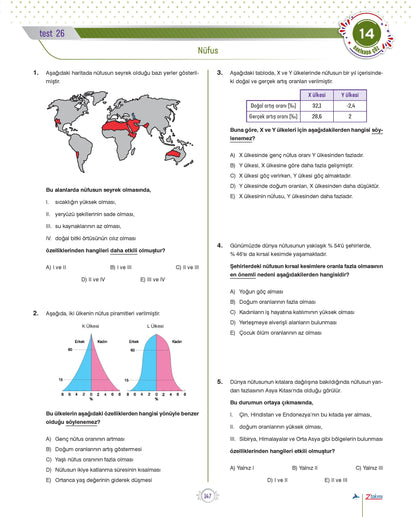 Coğrafyanın Kodları Paraf Z Takımı TYT Coğrafya Soru Bankası / Paraf Yayınları
